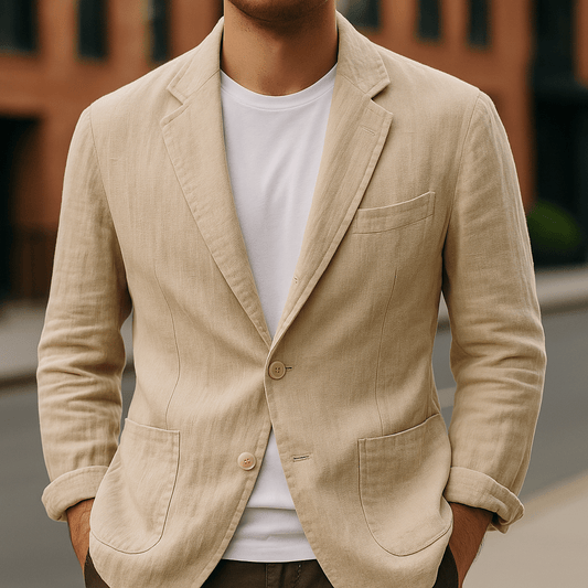 Varenzo™ | Blend Blazer | Beige / S | Toronty Ottawa