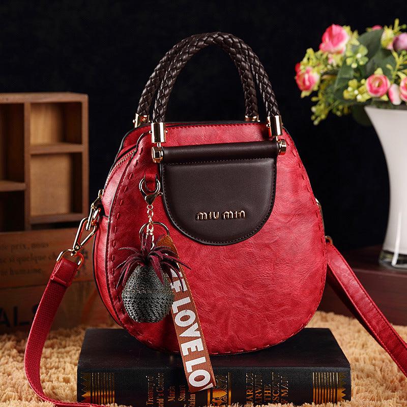 Fara™ | Leather Crossbody | Red Wine | Toronty Ottawa