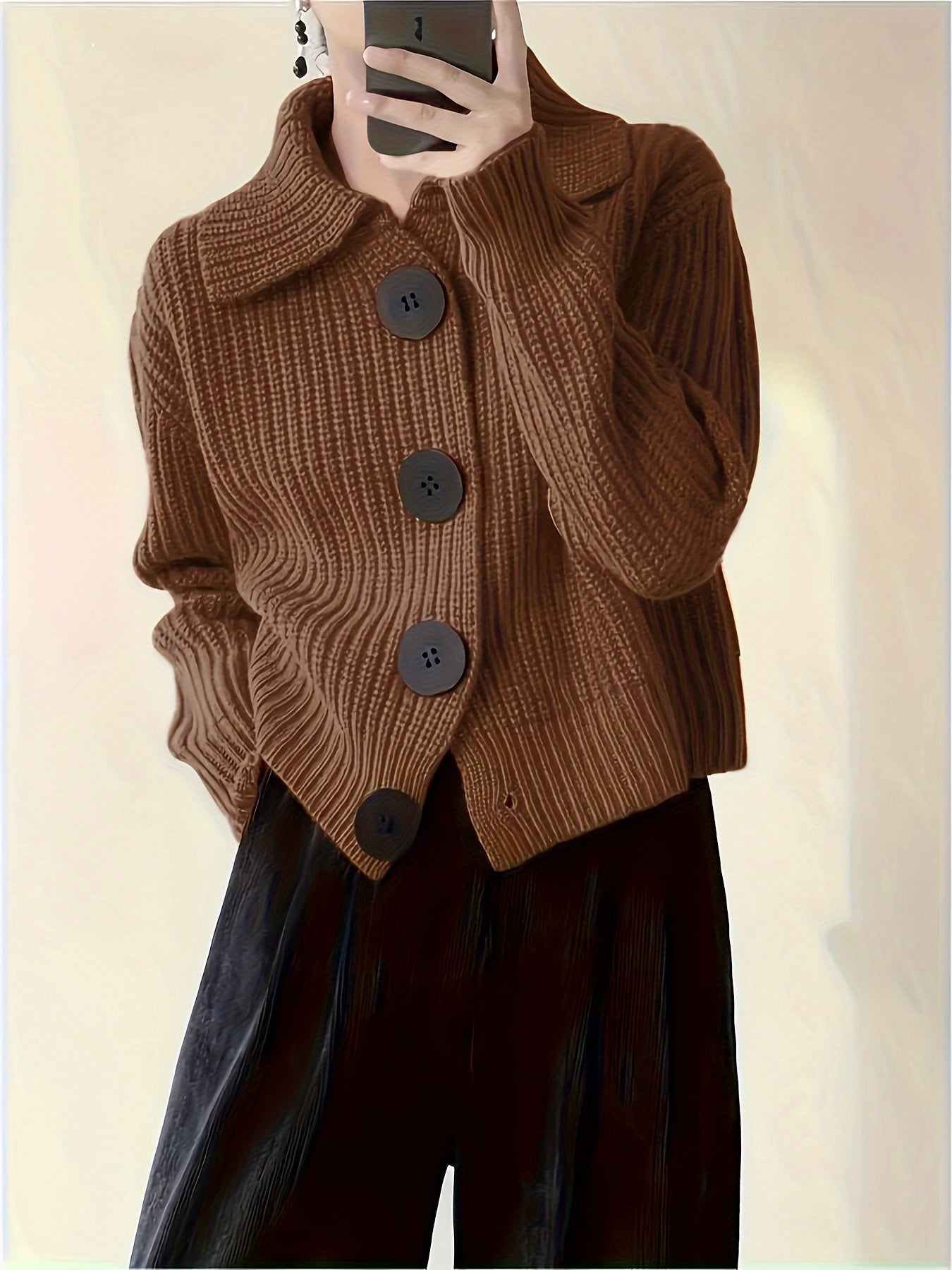 Serenité™ | Knit Jacket | Brown / L | Toronty Ottawa