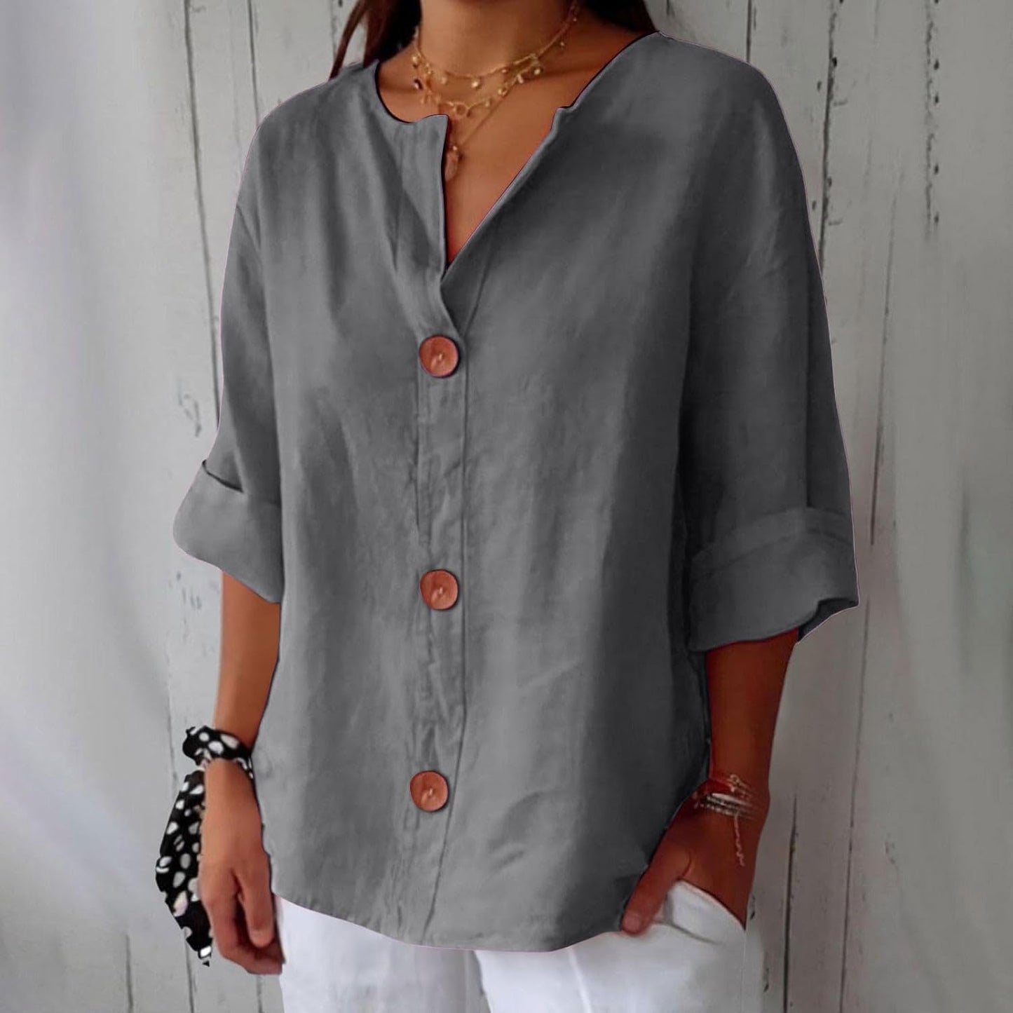 Harborlane™ | Breeze Blouse | Grey / S | Toronty Ottawa