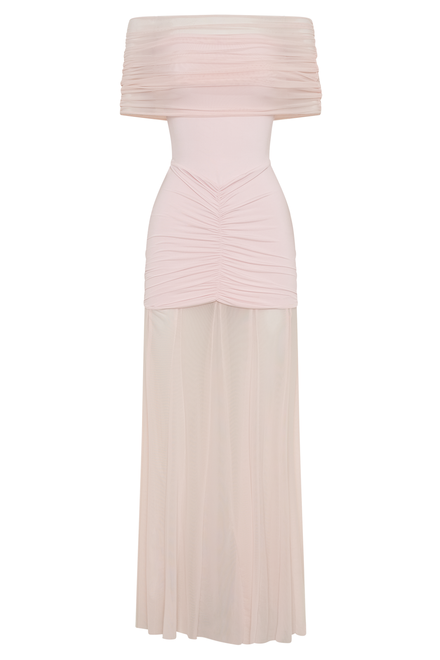 Mira Premium Off-Shoulder Soft-Drape Maxi Dress