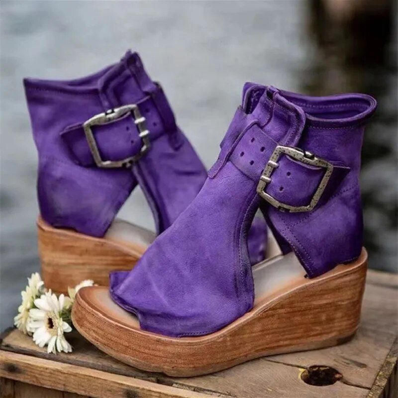 FerraLuxe™ | Suede Boots | Purple / 4 | Toronty Ottawa