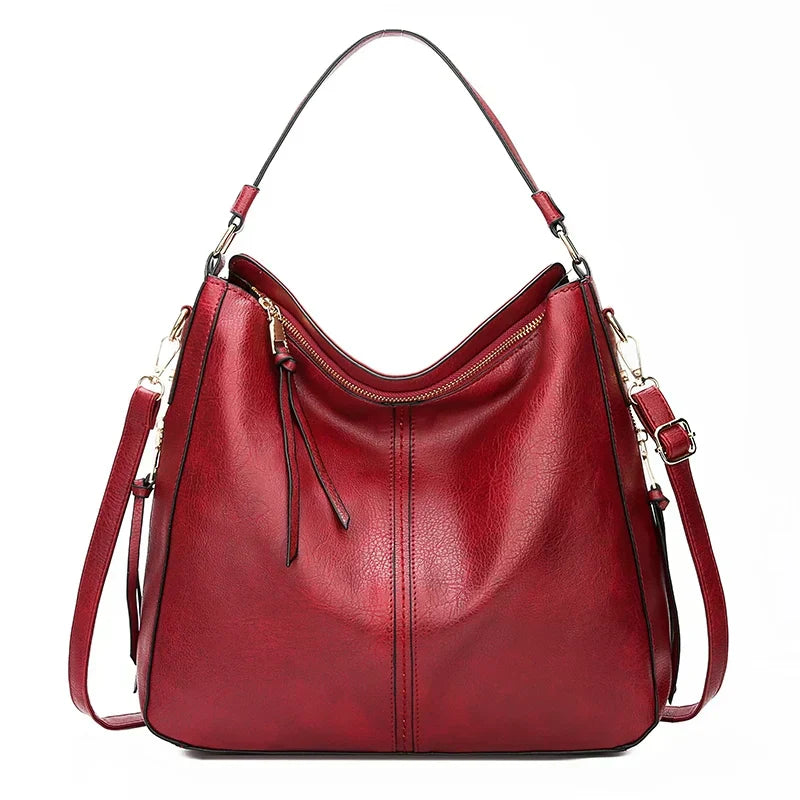HARRIET™ | Leather Shoulder | Red | Toronty Ottawa