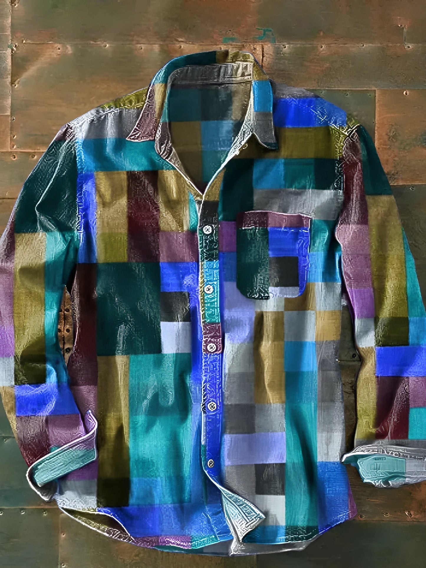 LeBoire™ | Patchwork Shirt | Blue / S | Toronty Ottawa