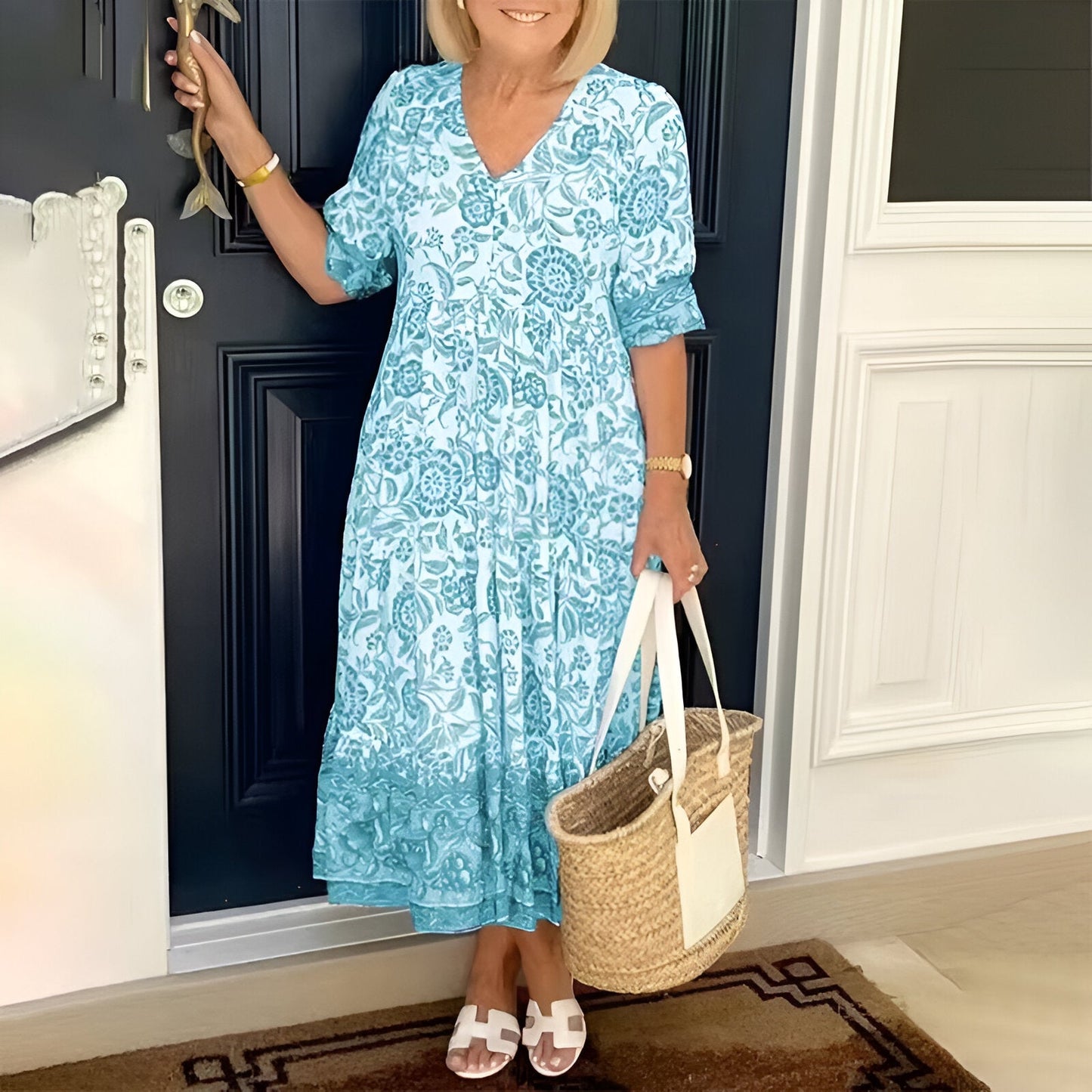 Valeria™ | Maxi Dress | Light Blue / S (8-10) | Toronty Ottawa