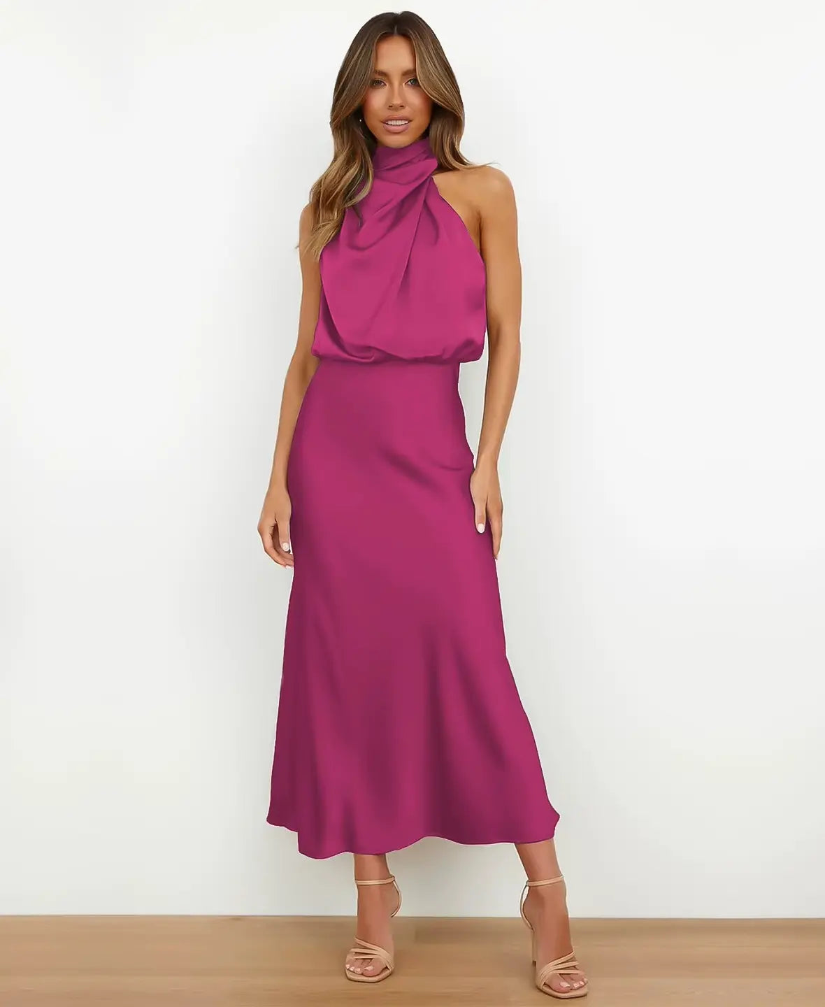 Nadine™ | Midi Dress | Pink / S | Toronty Ottawa