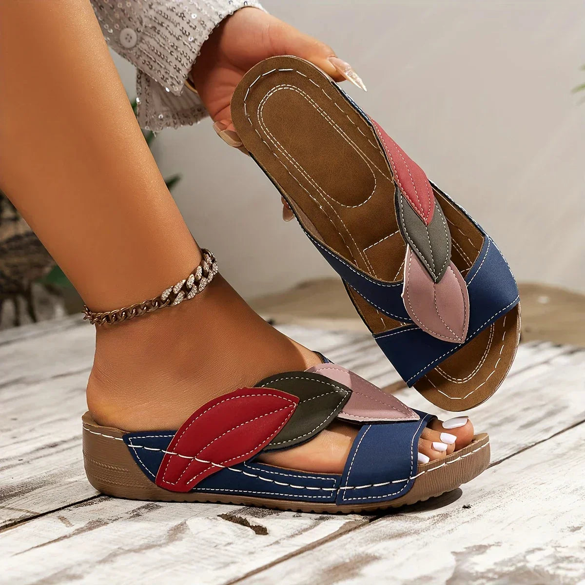 Solviva™ | Comfort Sandals | Blue / 5 | Toronty Ottawa
