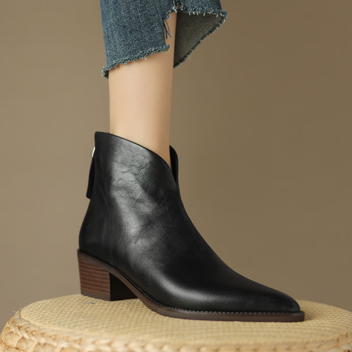Anita Luxe Low-Heel Ankle Boots