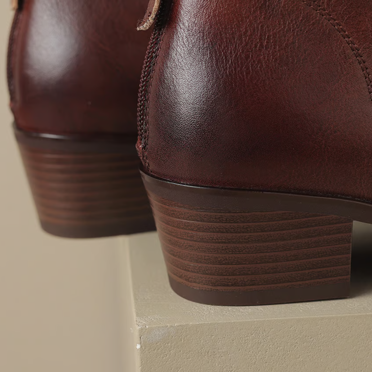 Anita Luxe Low-Heel Ankle Boots