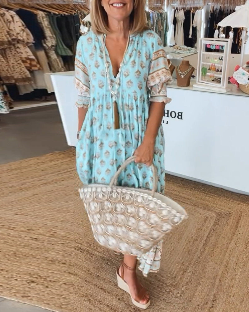 Carmela™ | Summer Dress | Blue / S (8-10) | Toronty Ottawa