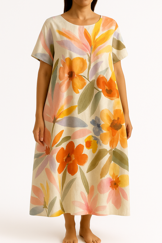 Ivy™ | Floral Dress | Orange / S | Toronty Ottawa