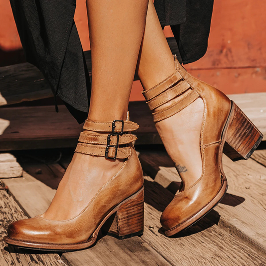 Cambria Leather Comfort Heels