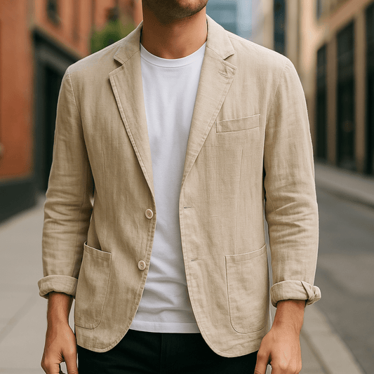 Varenzo™ | Blend Blazer | Beige / S | Toronty Ottawa