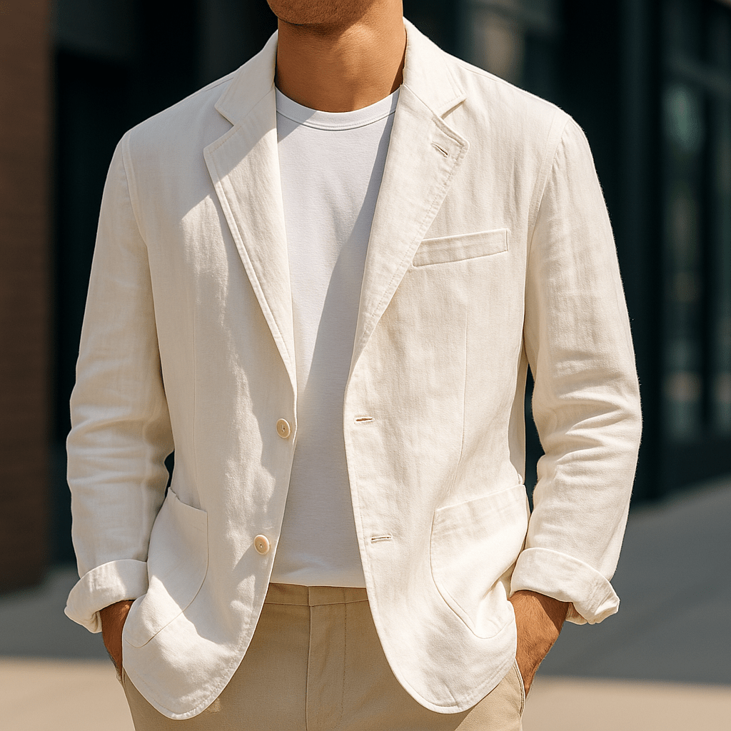 Varenzo™ | Blend Blazer | Creme White / S | Toronty Ottawa