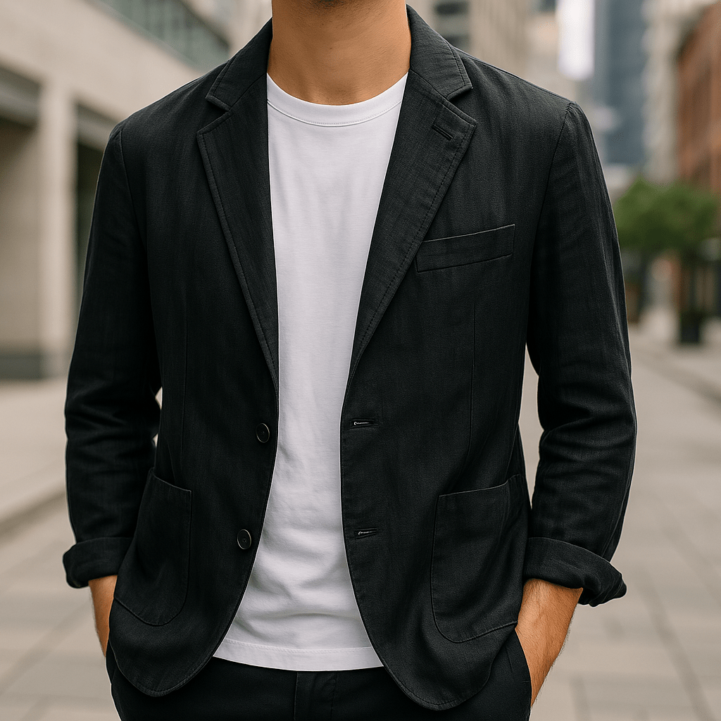 Varenzo™ | Blend Blazer | Black / S | Toronty Ottawa