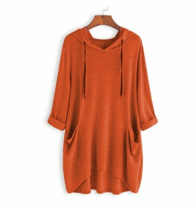 Nika™ | Oversized Hooded | Orange / UK 10 (S) | Toronty Ottawa