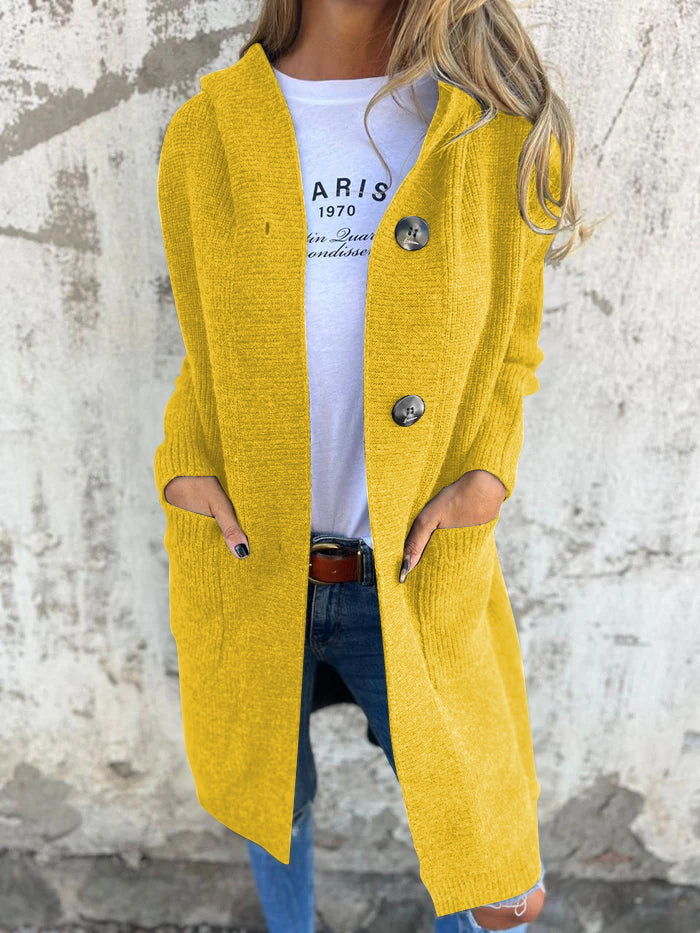 Frieda™ | Elegant Cardigan | Yellow / S | Toronty Ottawa