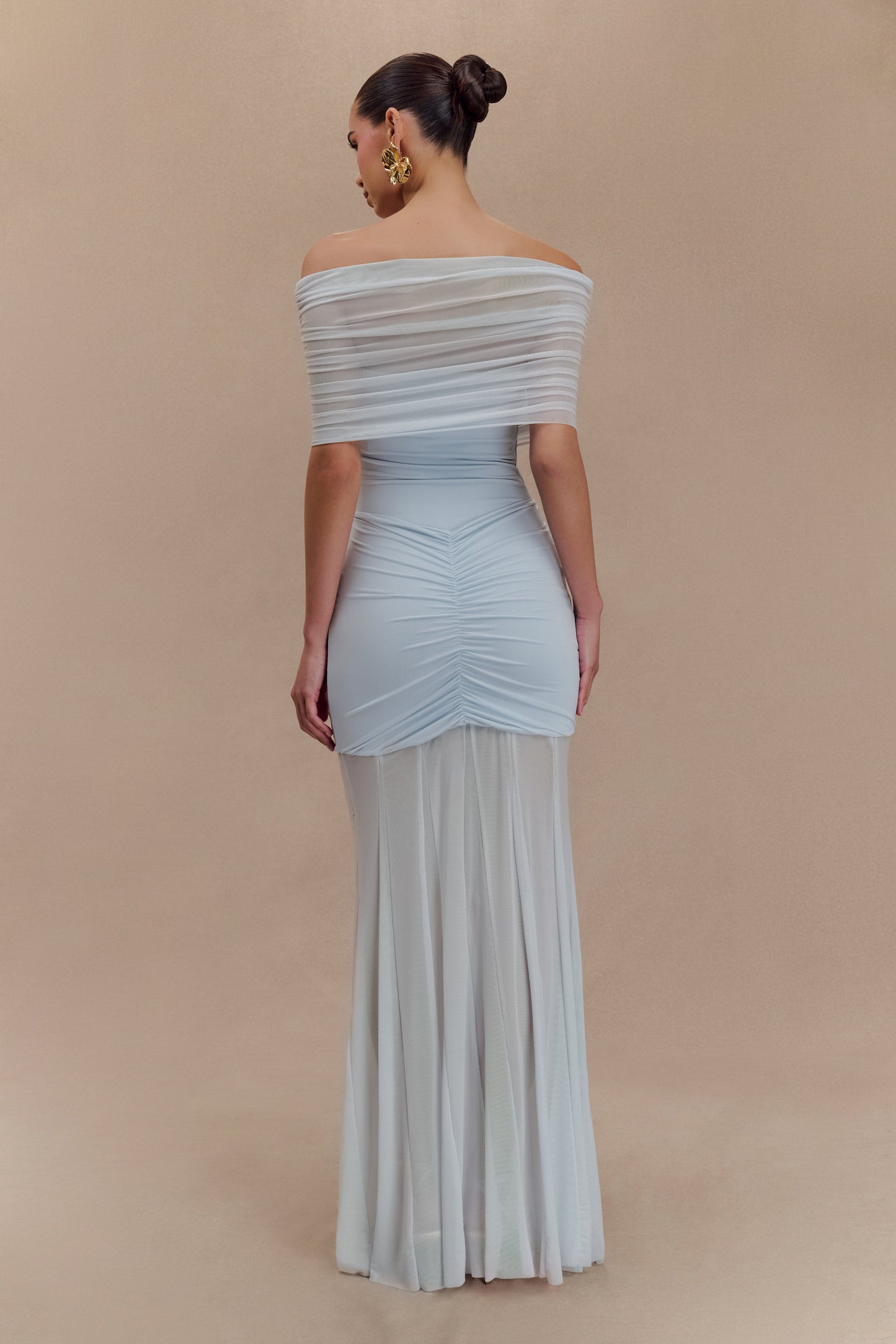 Harper Relaxed Off-Shoulder Soft-Drape Maxi Dress