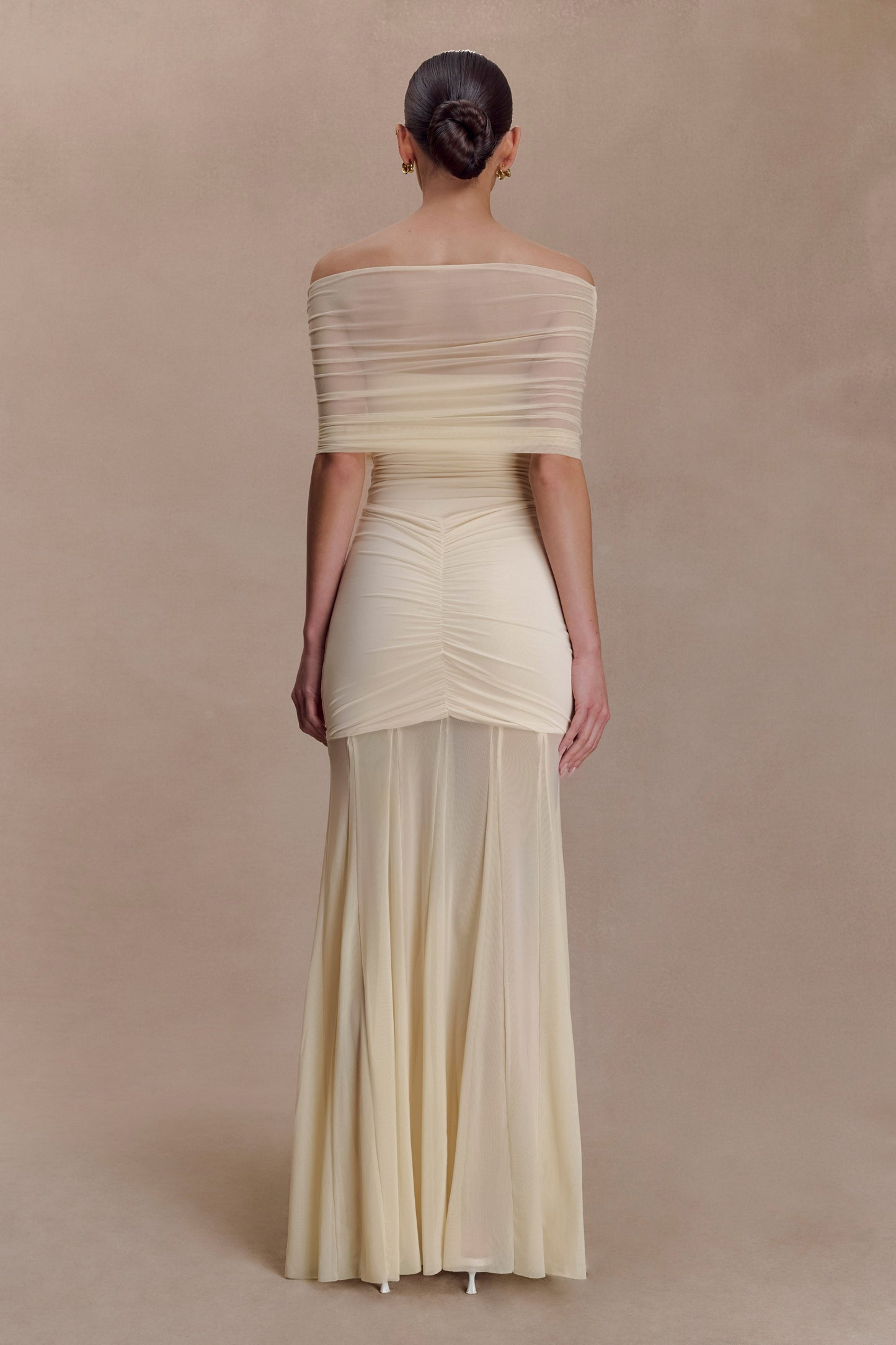 Liora Relaxed Off-Shoulder Soft-Drape Maxi Dress