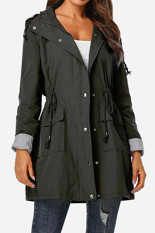 Wind | Striped Windbreaker Rain Jacket
