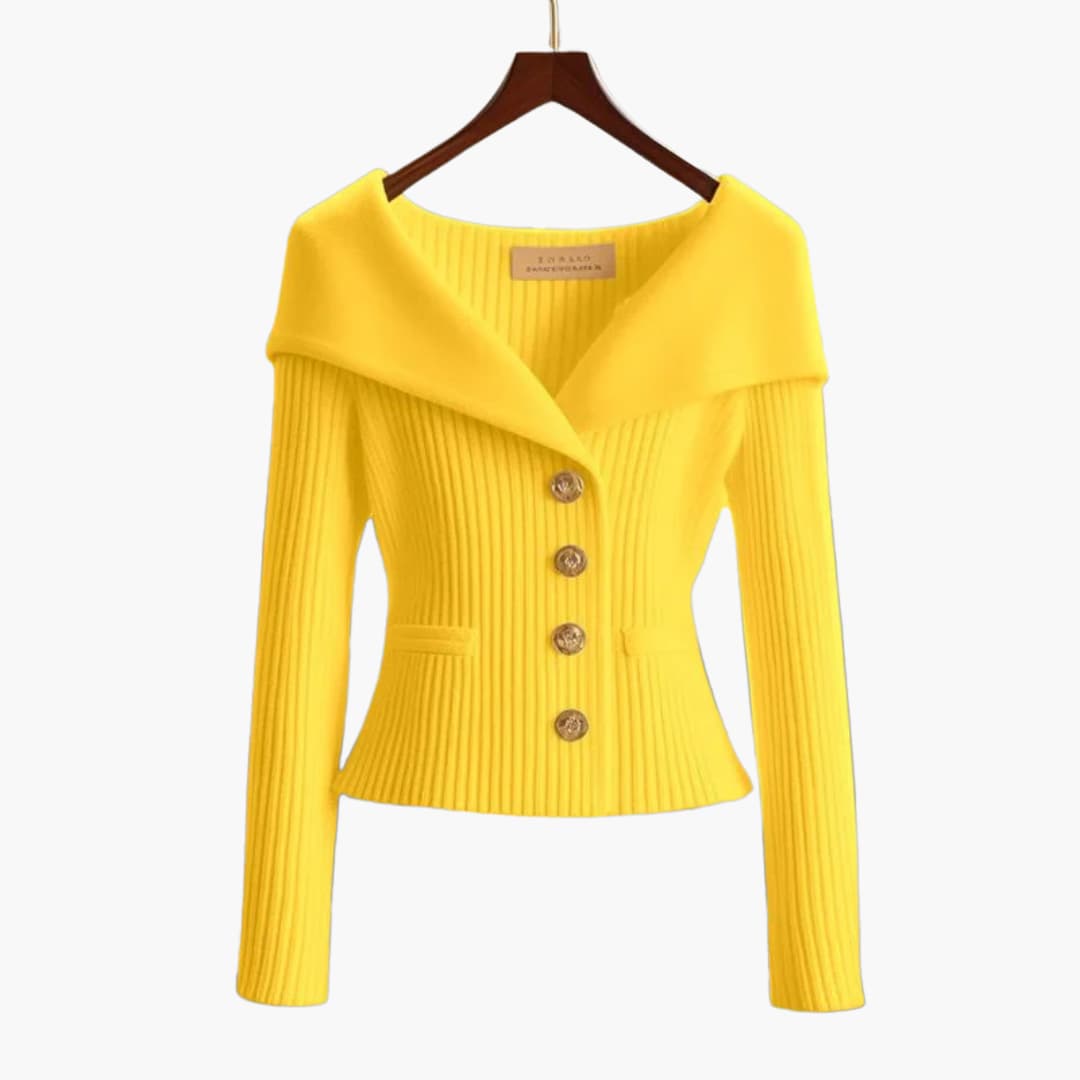 Kim™ | Button-up Cardigan | Yellow / One Size Fits All | Toronty Ottawa