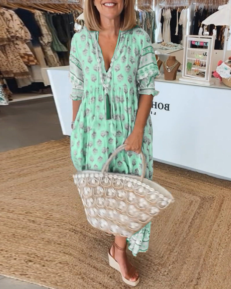 Carmela™ | Summer Dress | Green / S (8-10) | Toronty Ottawa