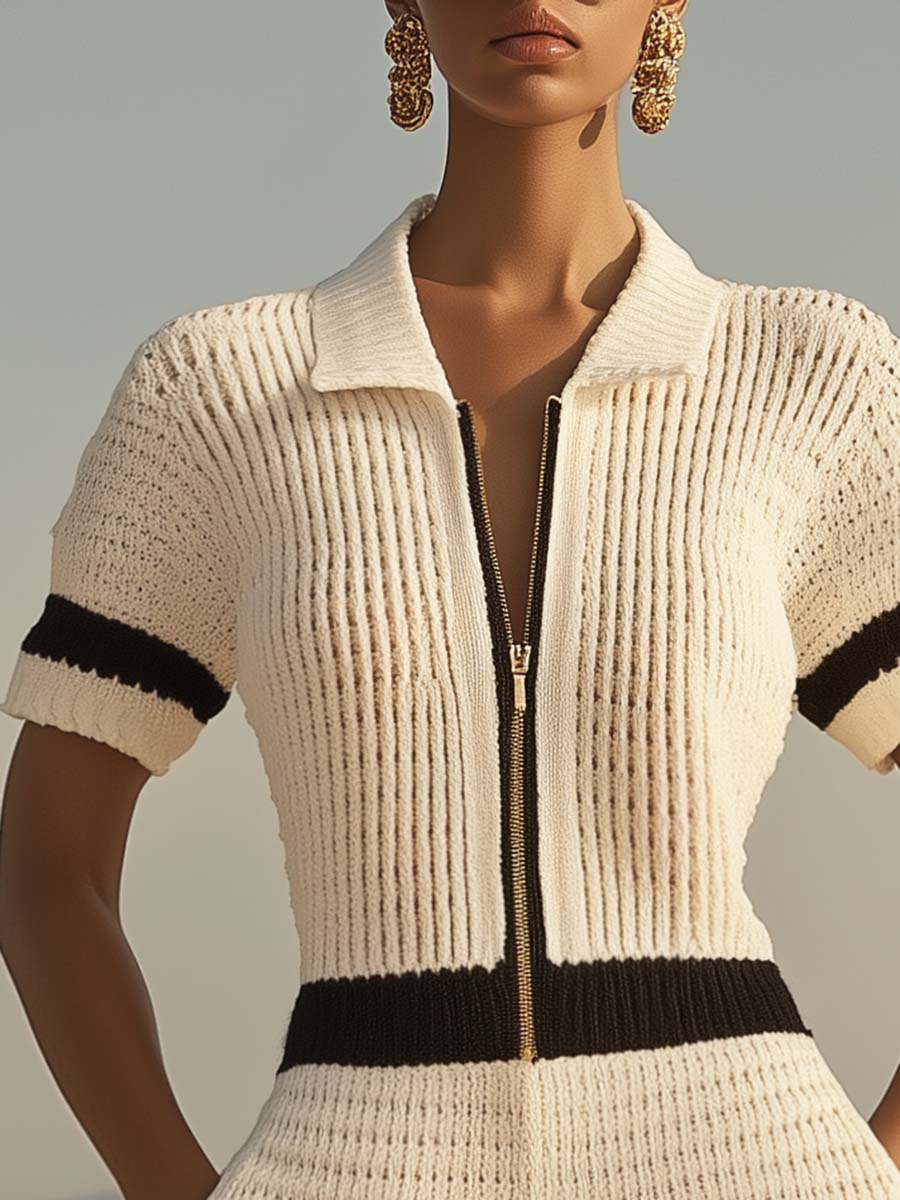 ZyraFlex™ | Knit Shorts | Jumpsuit / White / S | Toronty Ottawa