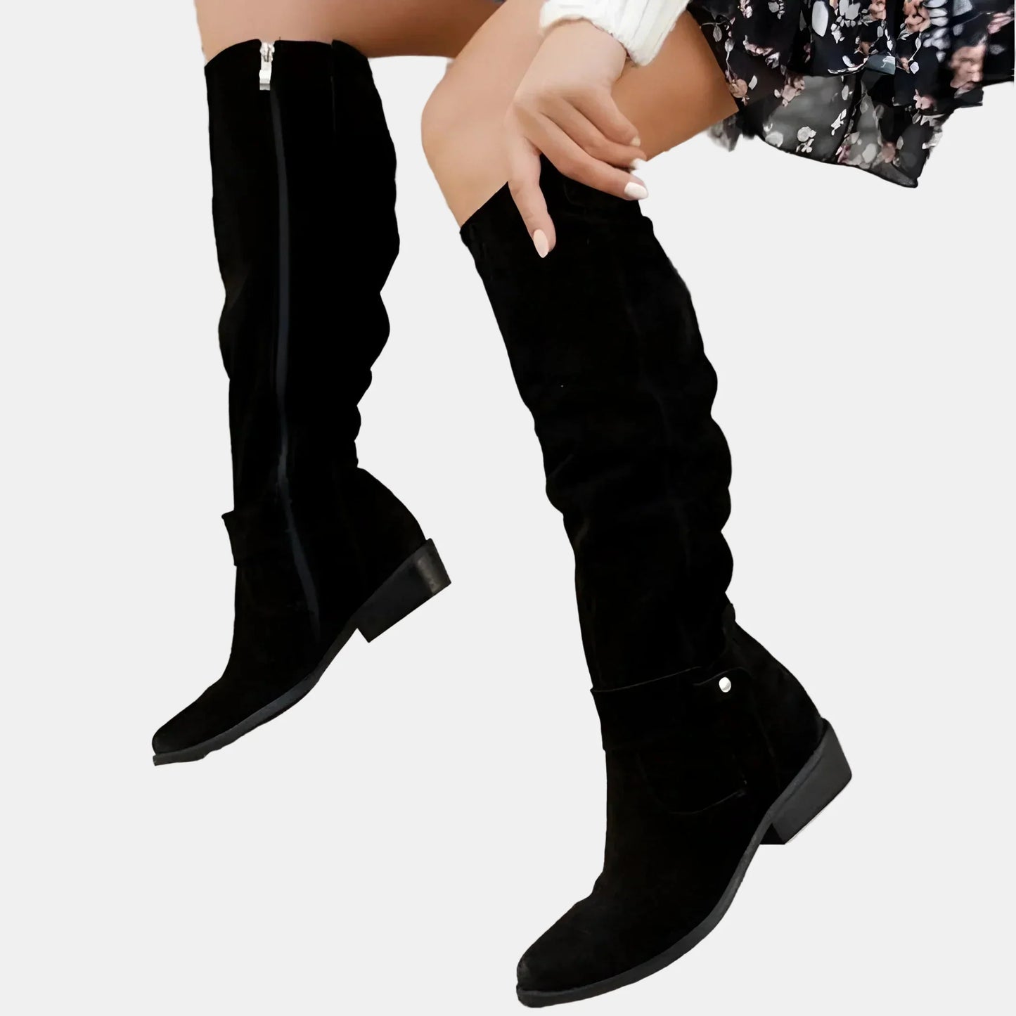 Clara | Soft Suede City Boots