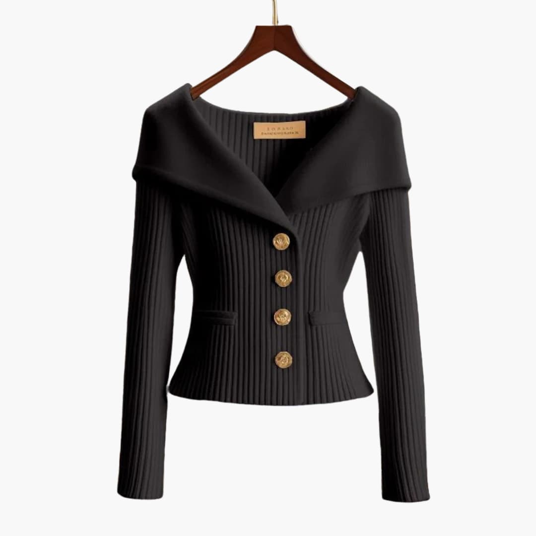 Kim™ | Button-up Cardigan | Black / One Size Fits All | Toronty Ottawa