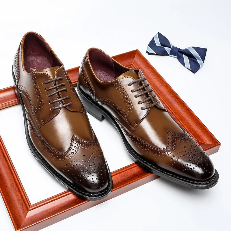 Belford™ Oxford Brogue™ | Classic Elegance | Brown / 6 | Toronty Ottawa