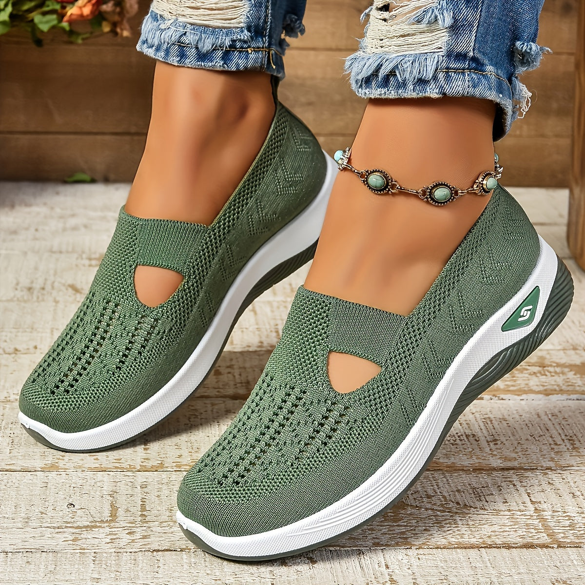 Ava – Extra-Space Support Shoes™ | Green / 4 | Toronty Ottawa