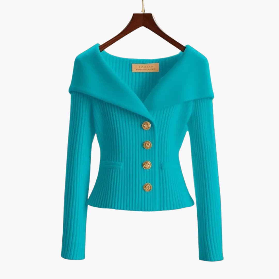 Kim™ | Button-up Cardigan | Blue / One Size Fits All | Toronty Ottawa