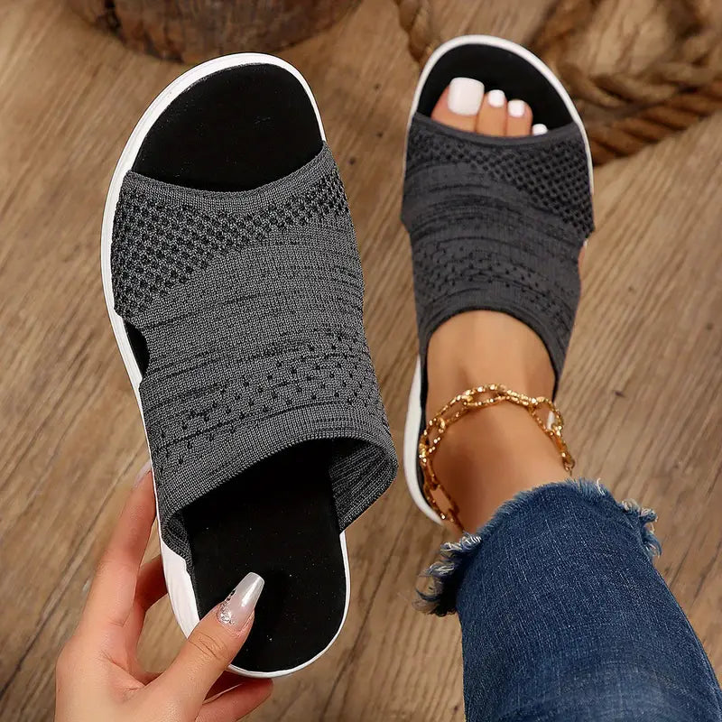 Bernadette Slip-On Slide Sandals