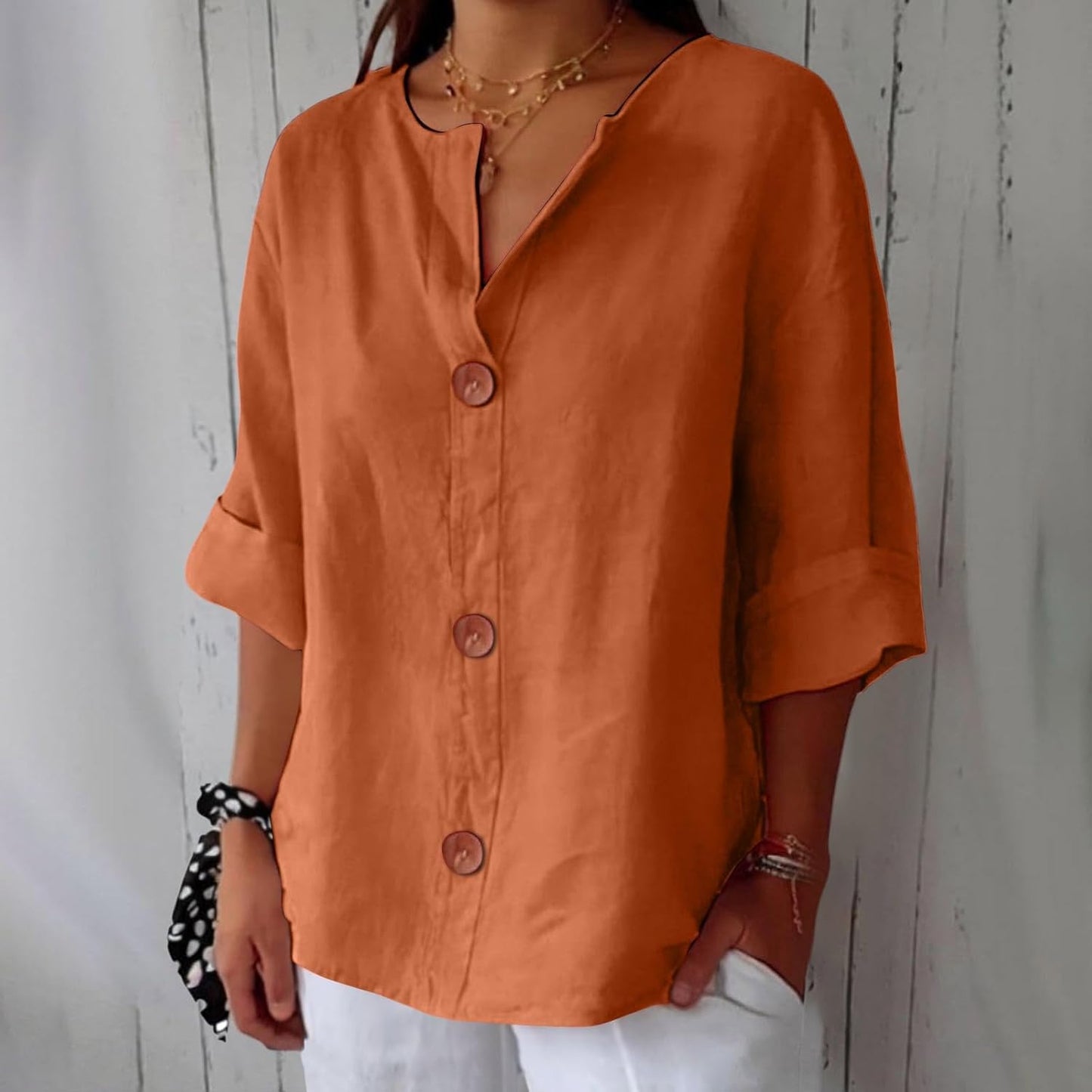 Harborlane™ | Breeze Blouse | Orange / S | Toronty Ottawa