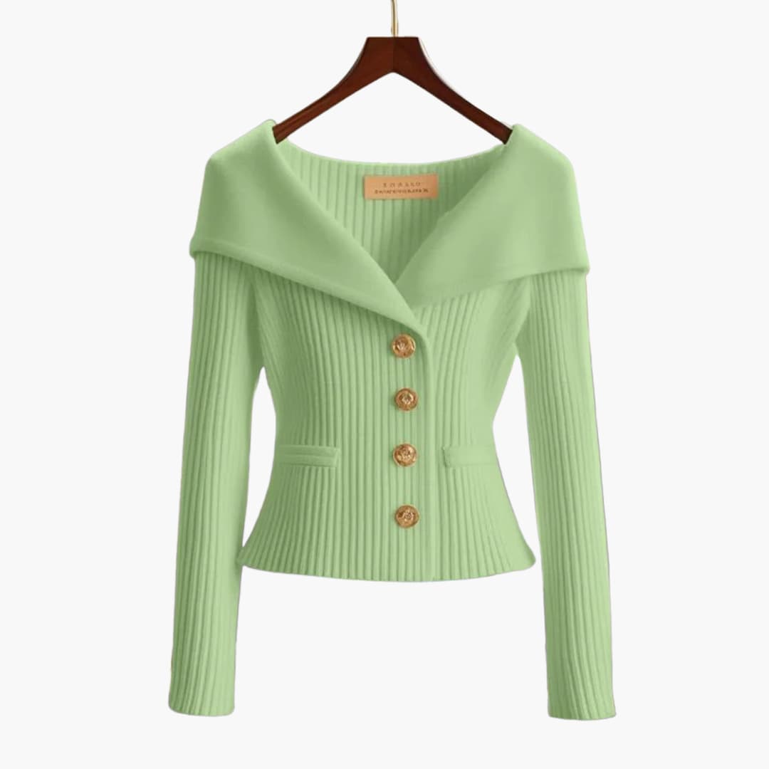 Kim™ | Button-up Cardigan | Green / One Size Fits All | Toronty Ottawa