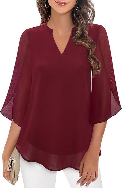 Olivia™ | Split-Sleeve Blouse | Teal / 2XL | Toronty Ottawa