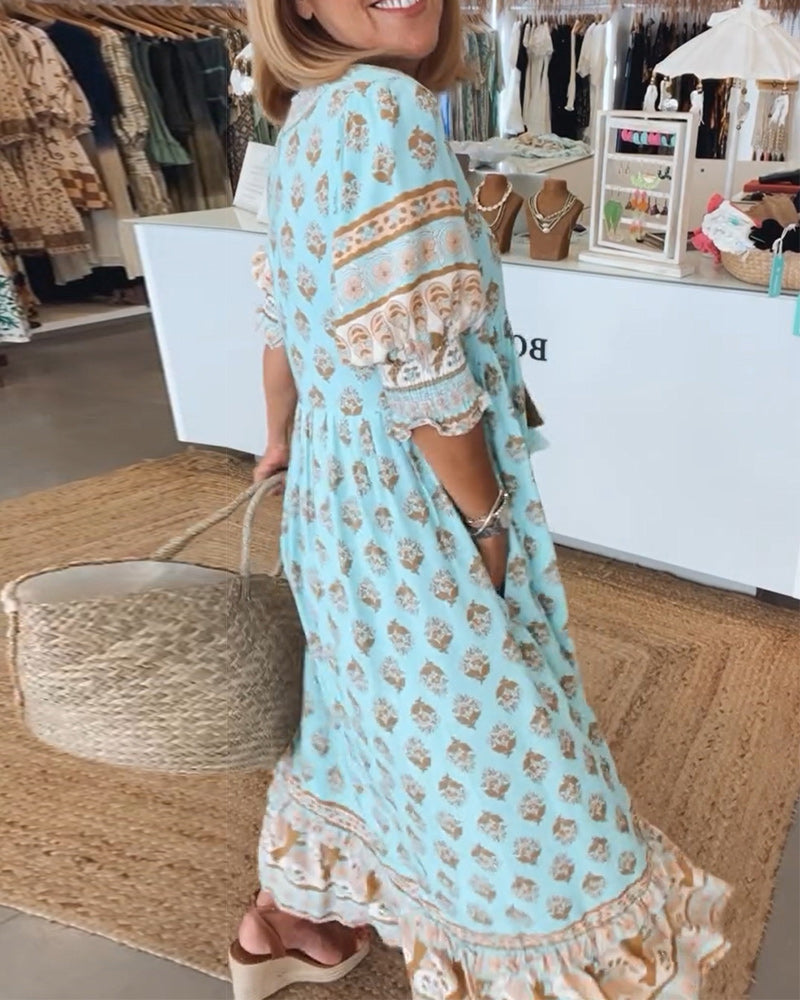 Carmela™ | Summer Dress | Blue / S (8-10) | Toronty Ottawa