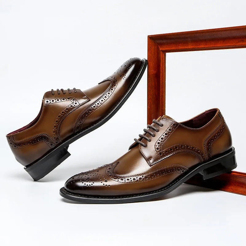 Belford™ Oxford Brogue™ | Classic Elegance | Brown / 6 | Toronty Ottawa