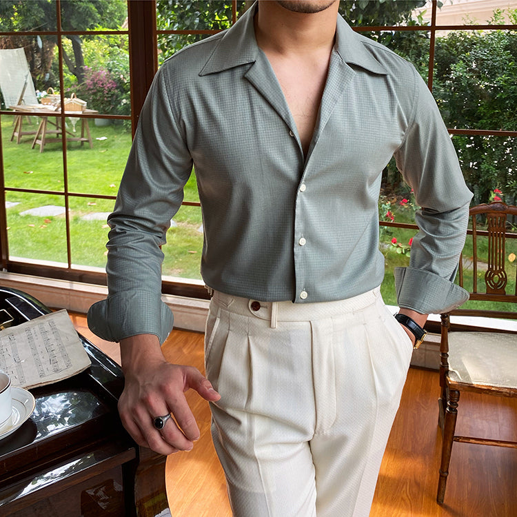 Bramley™ | Houndstooth Shirt | Green / S(US) | Toronty Ottawa