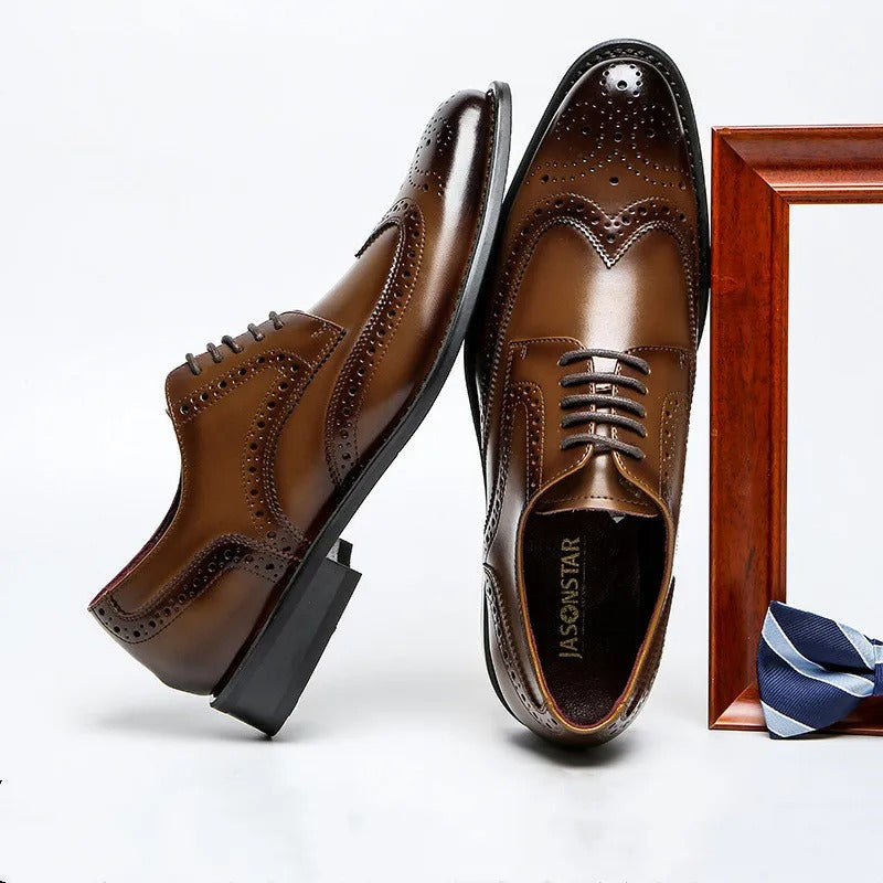 Belford™ Oxford Brogue™ | Classic Elegance | Brown / 6 | Toronty Ottawa