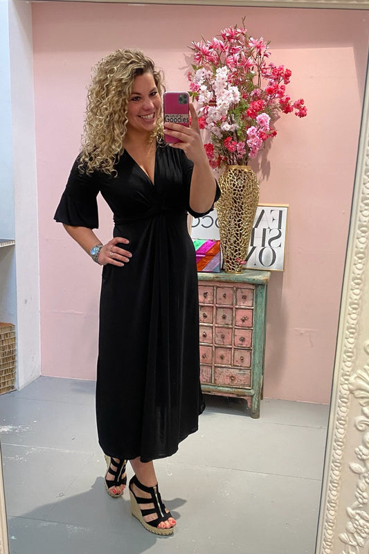 Lenox Soft-Touch Knotted Curve-Friendly Day Dress
