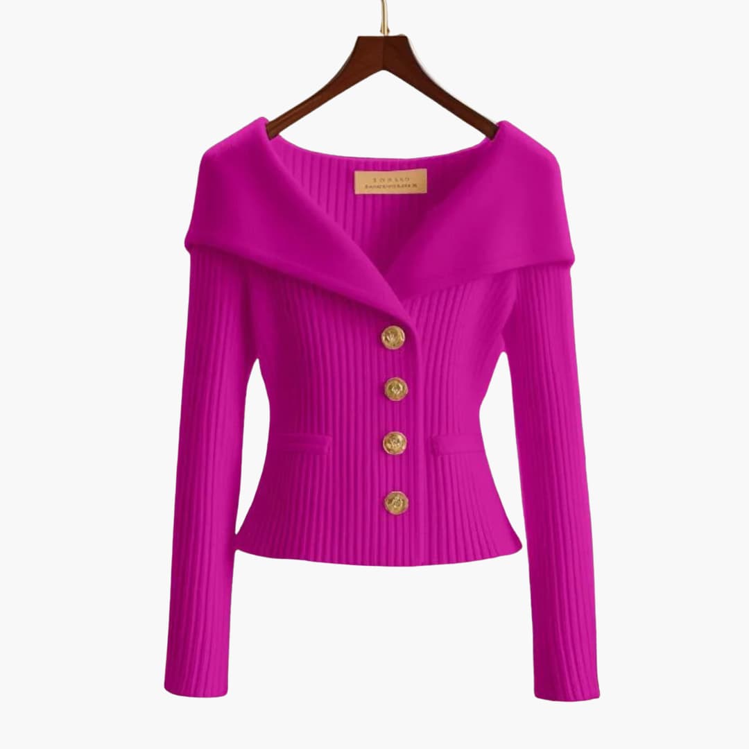 Kim™ | Button-up Cardigan | Purple / One Size Fits All | Toronty Ottawa
