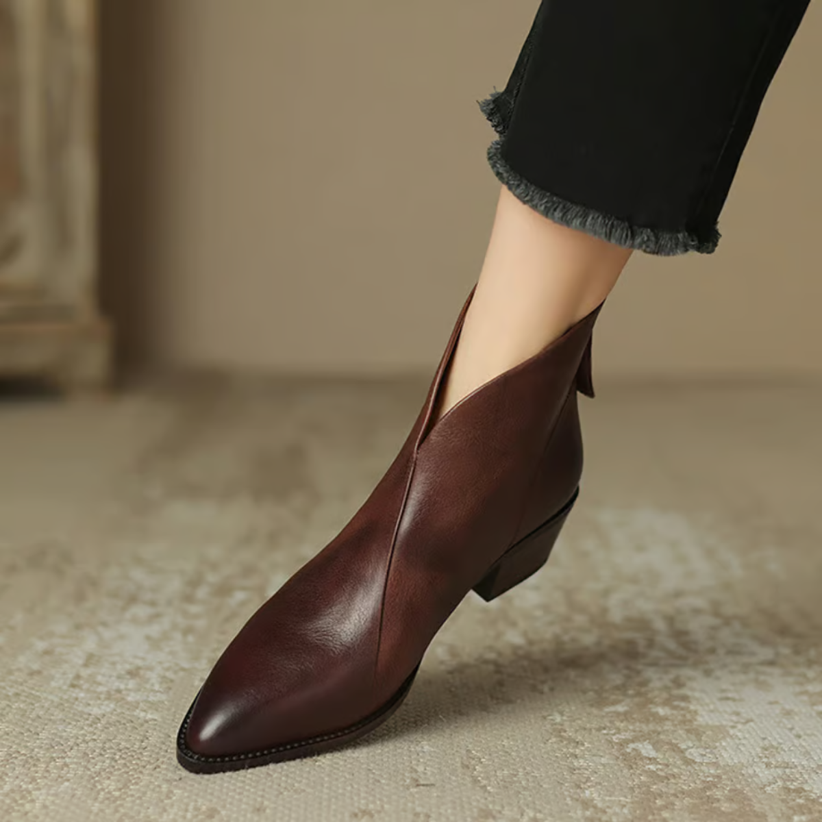 Anita Luxe Low-Heel Ankle Boots