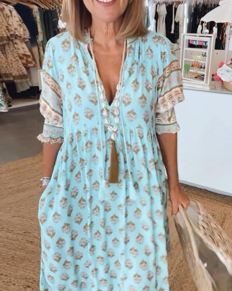 Carmela™ | Summer Dress | Blue / S (8-10) | Toronty Ottawa