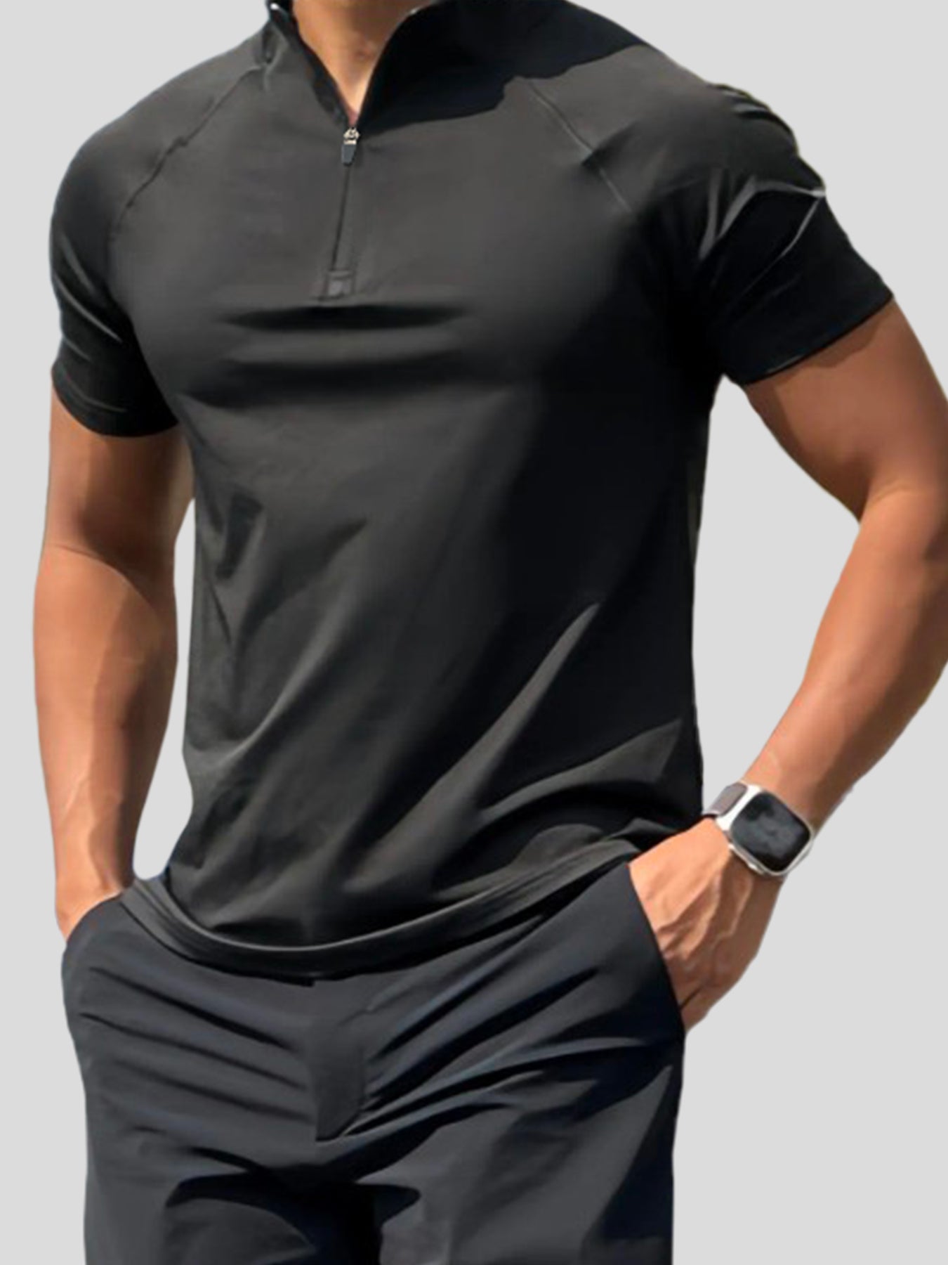 AeroFlex™ | Half-Zip Raglan | Classic Fit / White / S | Toronty Ottawa