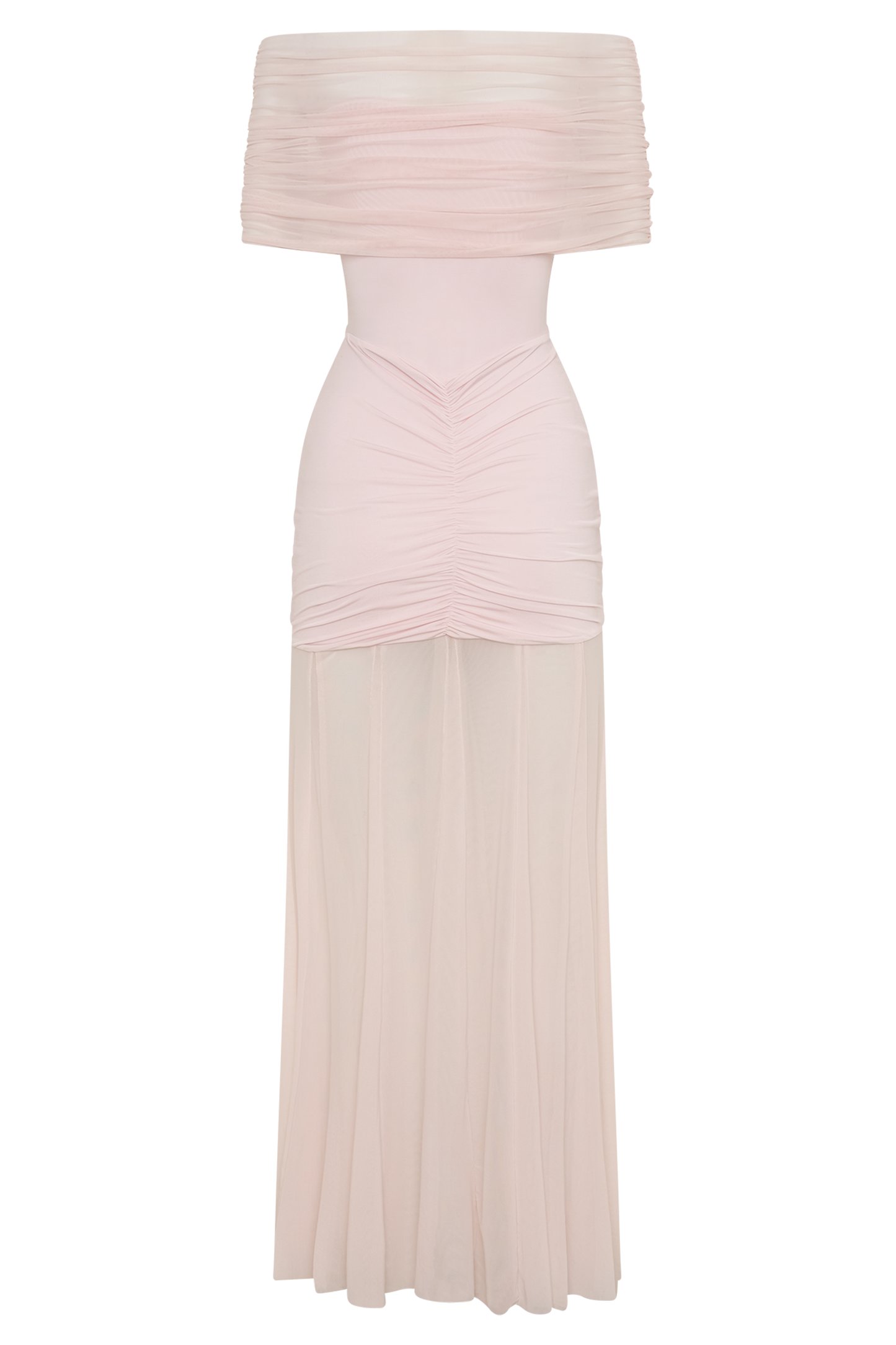 Mira Premium Off-Shoulder Soft-Drape Maxi Dress