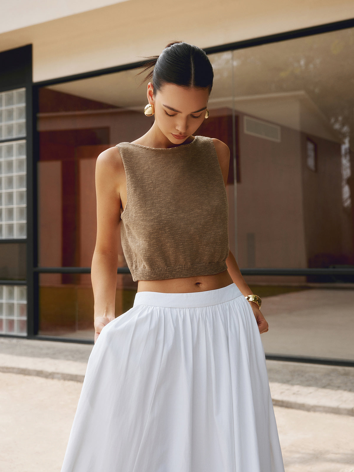 Orielle™ | Cotton Blends | Dark Brown / XS | Toronty Ottawa