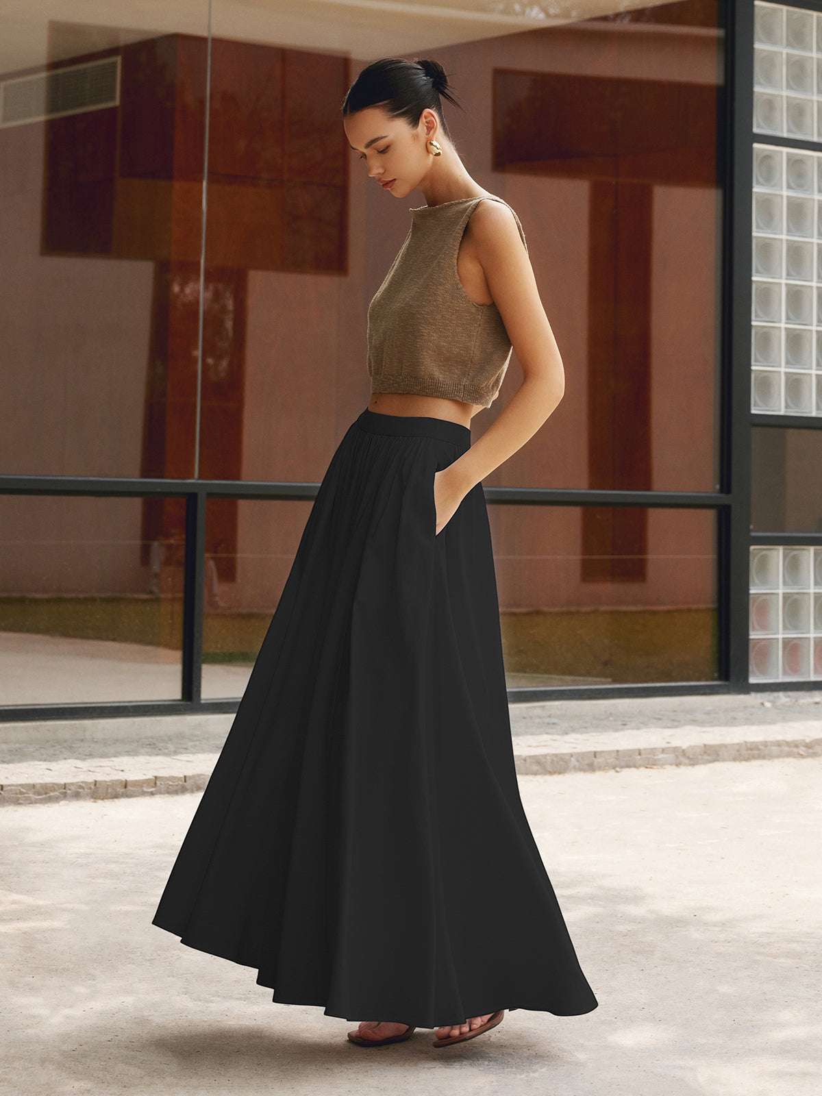 Solena™ | Maxi Skirt | Black / XS | Toronty Ottawa