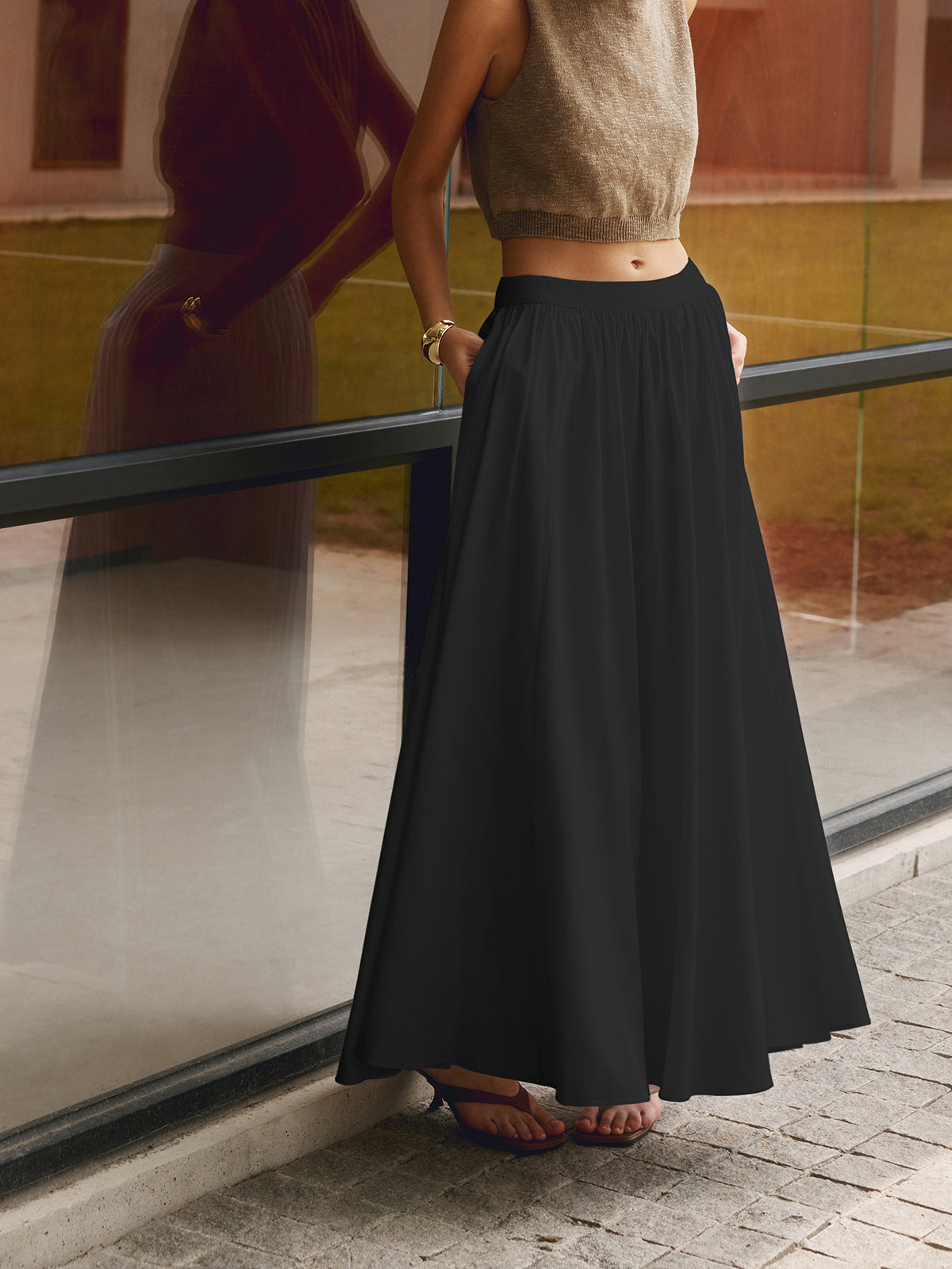 Solena™ | Maxi Skirt | White / XS | Toronty Ottawa