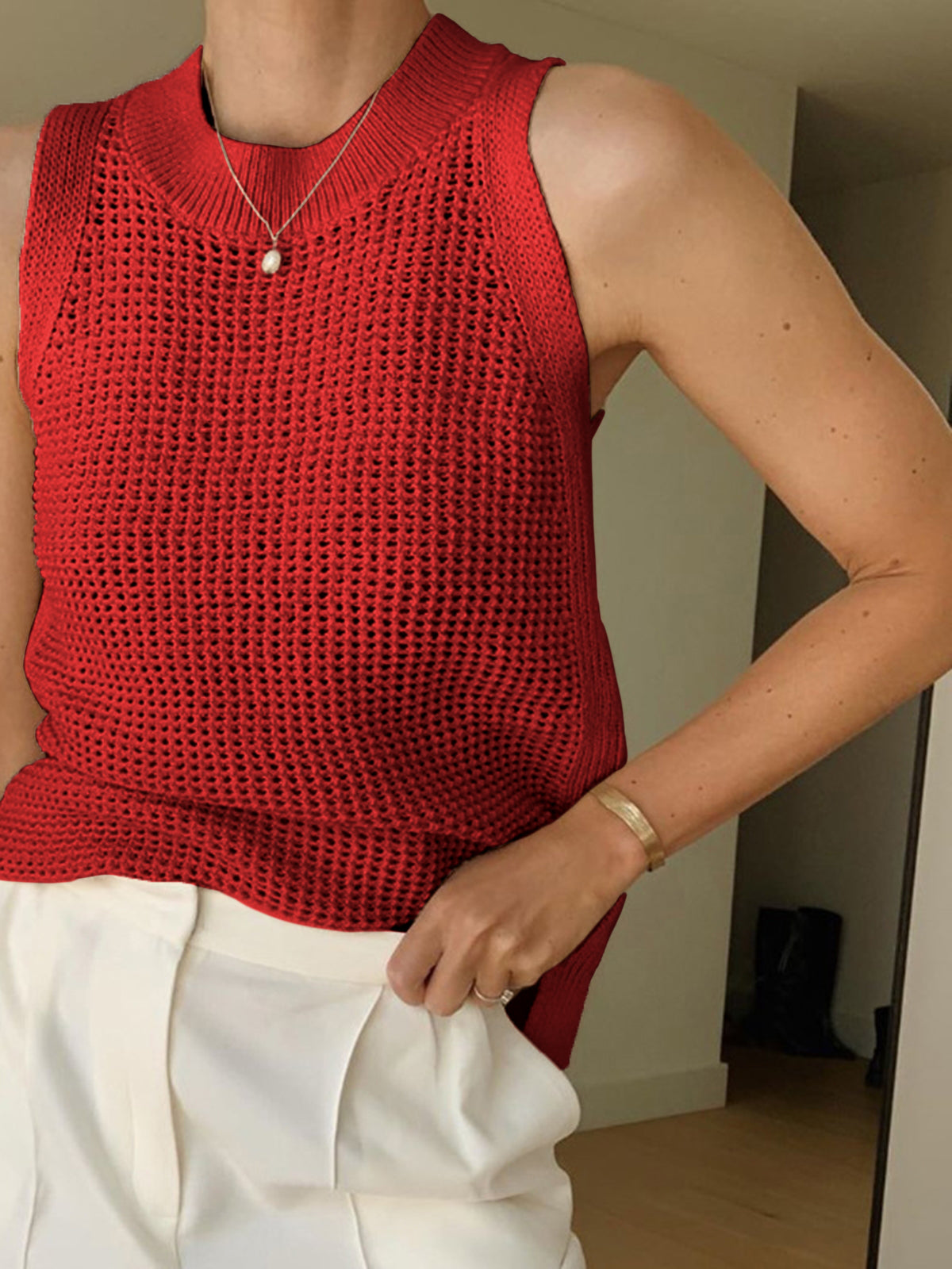 Helena™ | Solid Tank | Red / XS | Toronty Ottawa